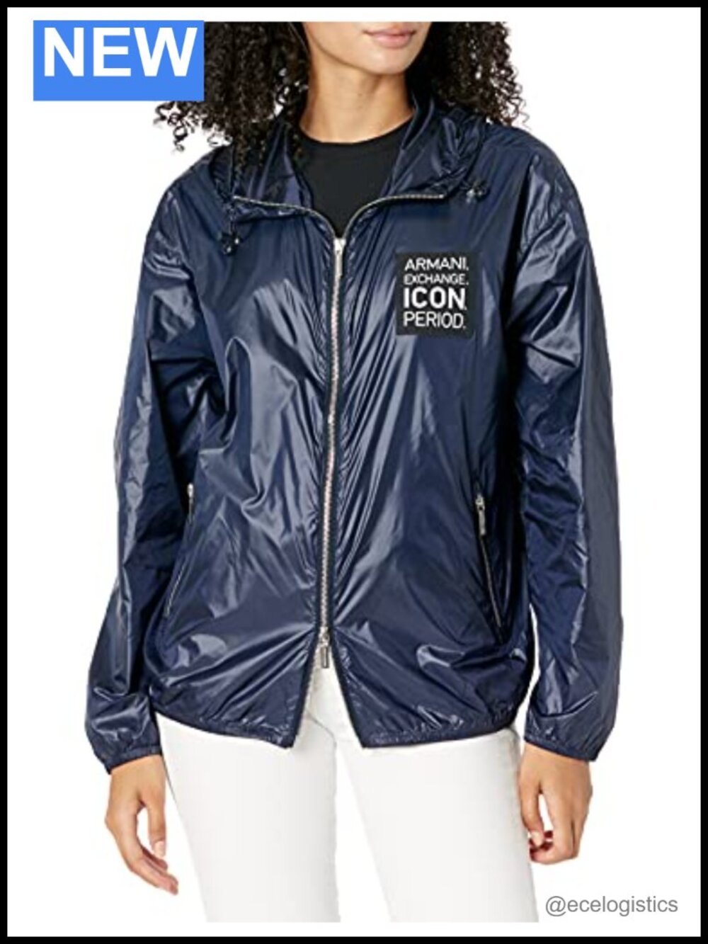 Armani Exchange Women's Icon Lightweight Windbreaker Jacket